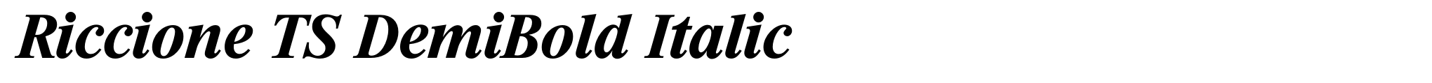 Riccione TS DemiBold Italic image